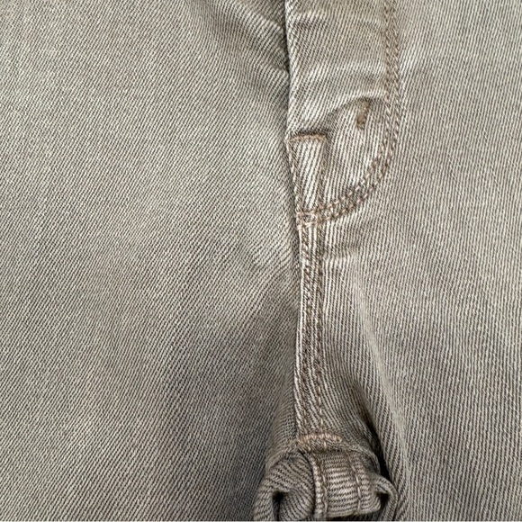 🌟MOTHER 🌟 DENIM THE LOOKER ANKLE ZIP SKINNY STRETCH JEANS OLIVE BROWN SZ 27 - Picture 6 of 11